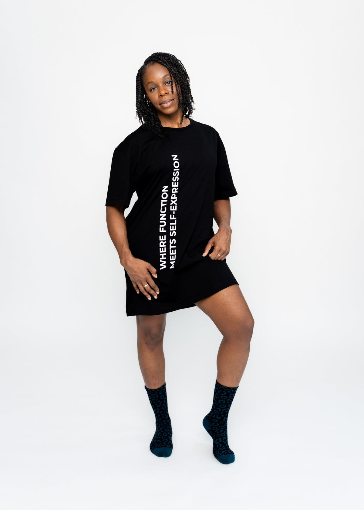Ethos Statement Oversized T-Shirt-Kleid